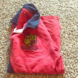 Dark red Ralph Lauren polo rugby